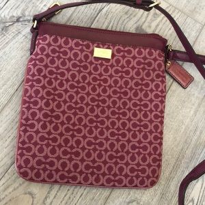 Coach Burgundy Crossbody Bag